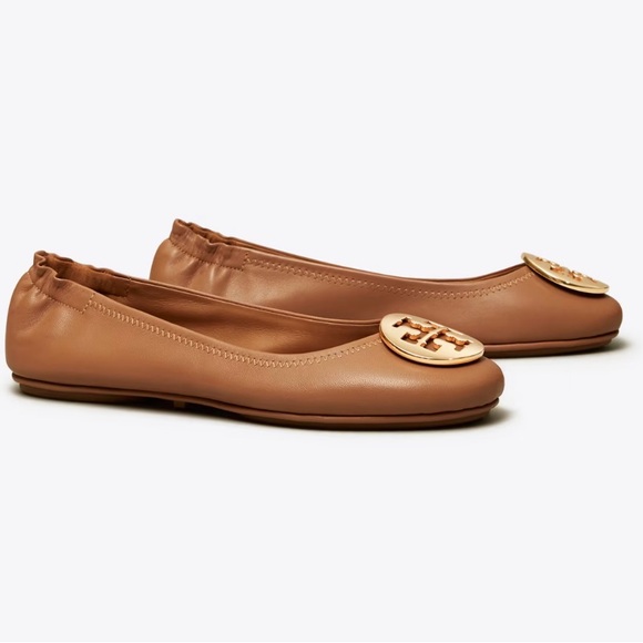 Tory Burch Minnie Travel Ballet with Metal Logo - Picture 2 of 6